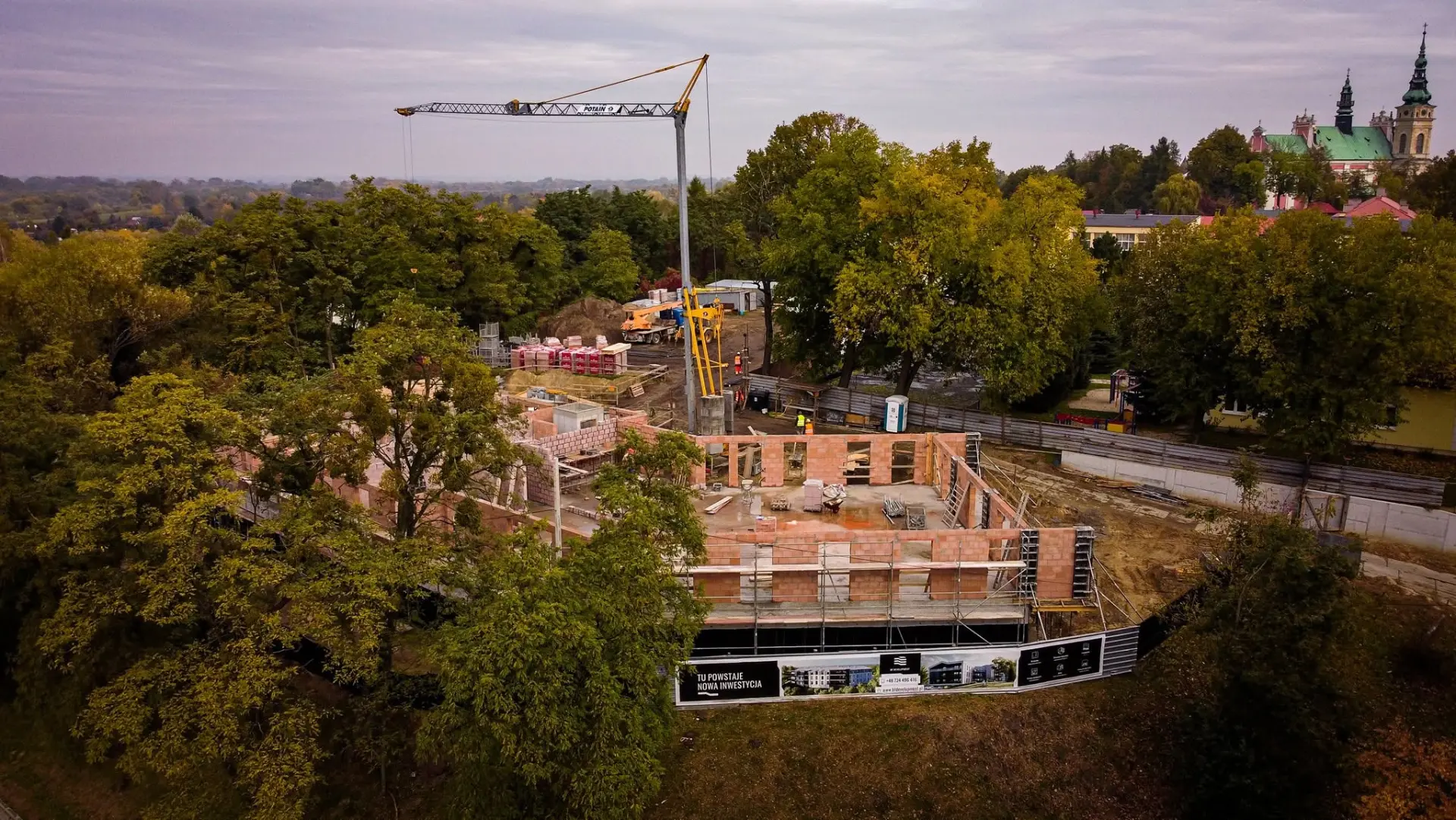 Investment area shot by drone.