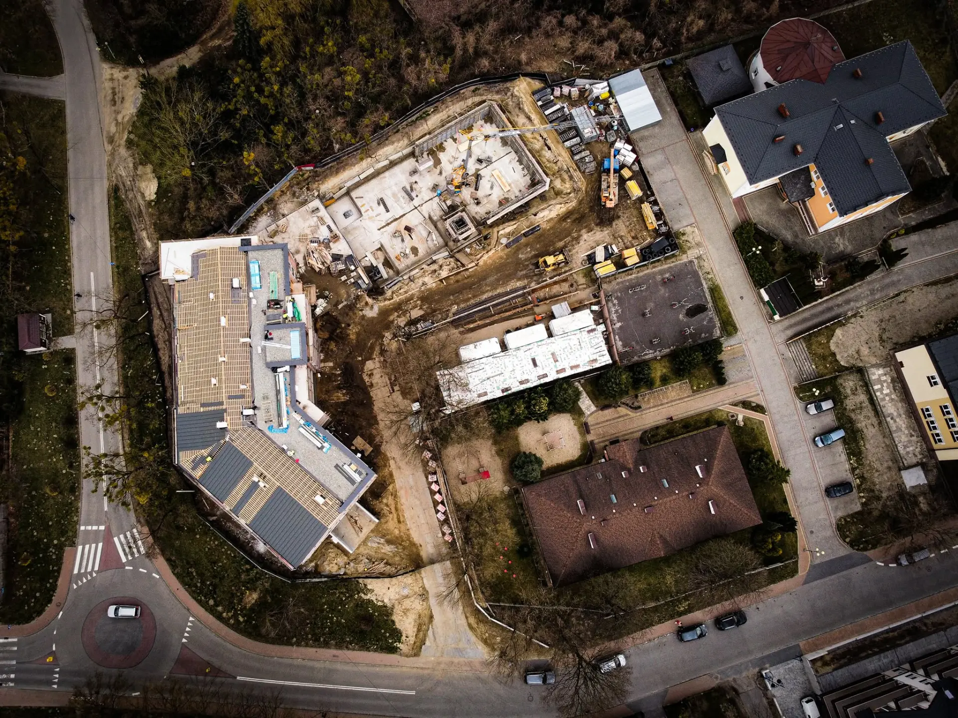Progress on a residential building.