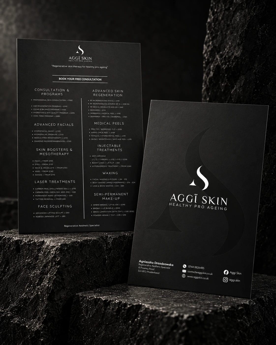 AggiSkin / Price list