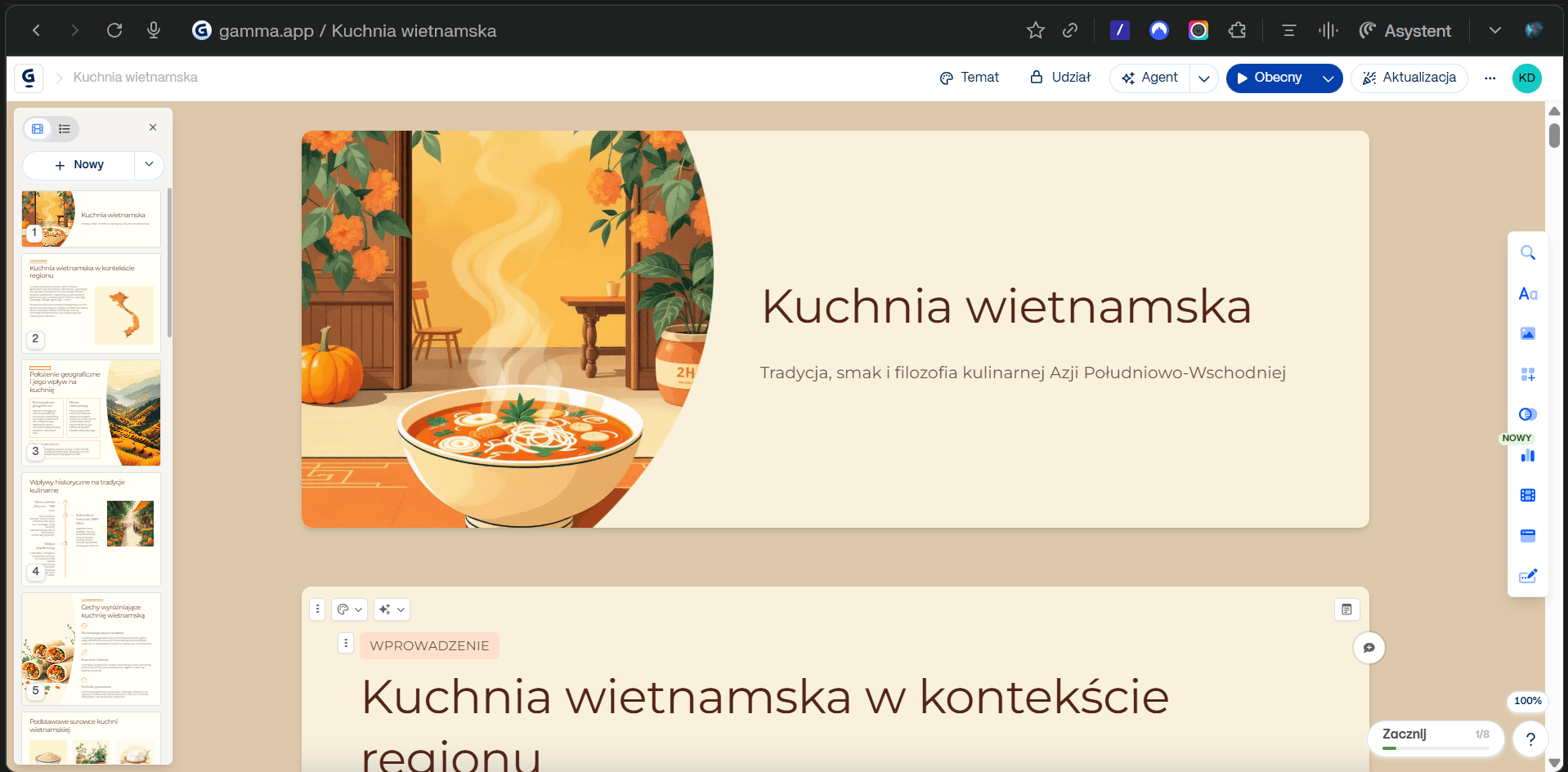 Gotowa prezentacja w Gamma.app